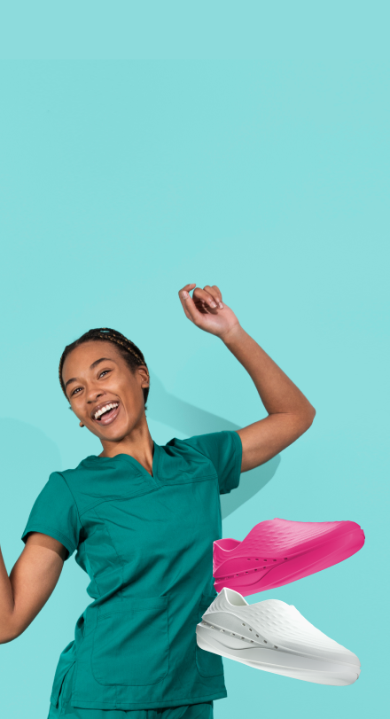 Finally a shoe built to power you through 12-hour shifts